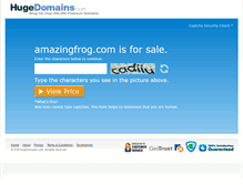Tablet Screenshot of amazingfrog.com